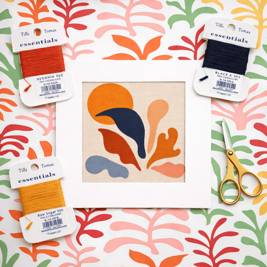Matisse “The Forms” Needlepoint Card Kit – Modern Abstract Needlepoint Greeting Card
