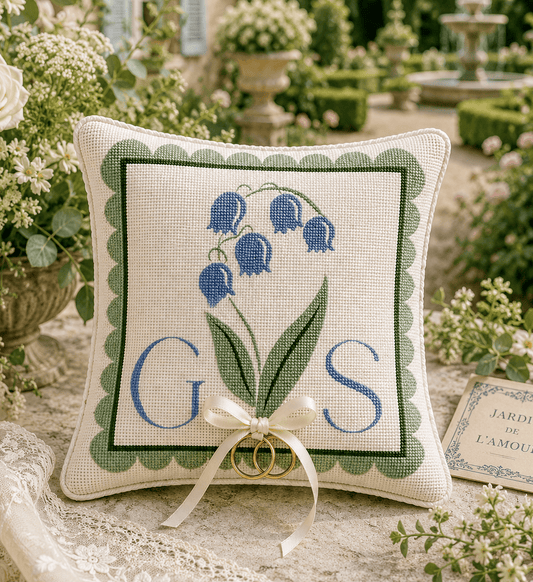 Something Blue (and Personal): The Story Behind My  Wedding Ring Pillows