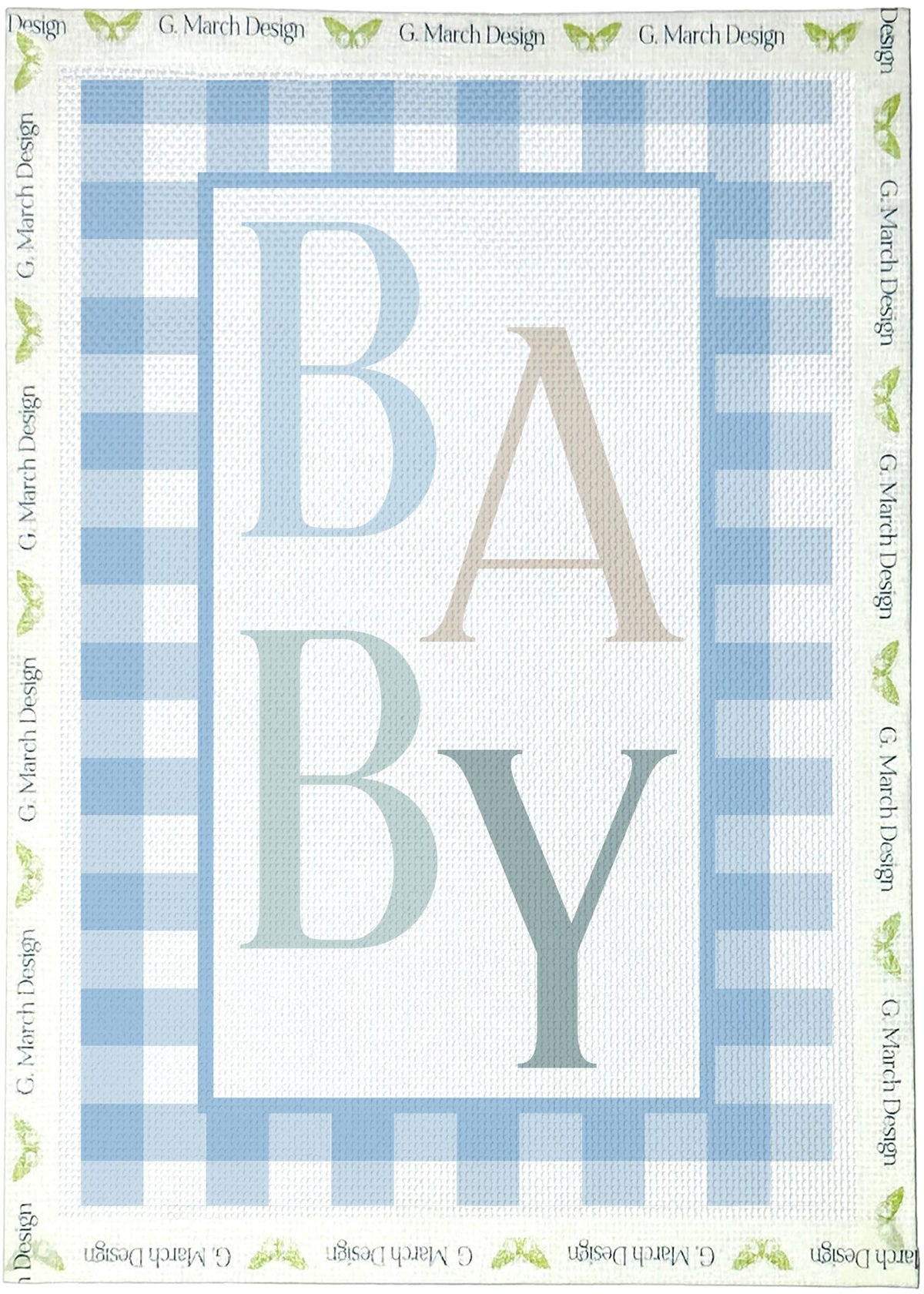 Little Boy Blue Needlepoint Greeting Card Kit