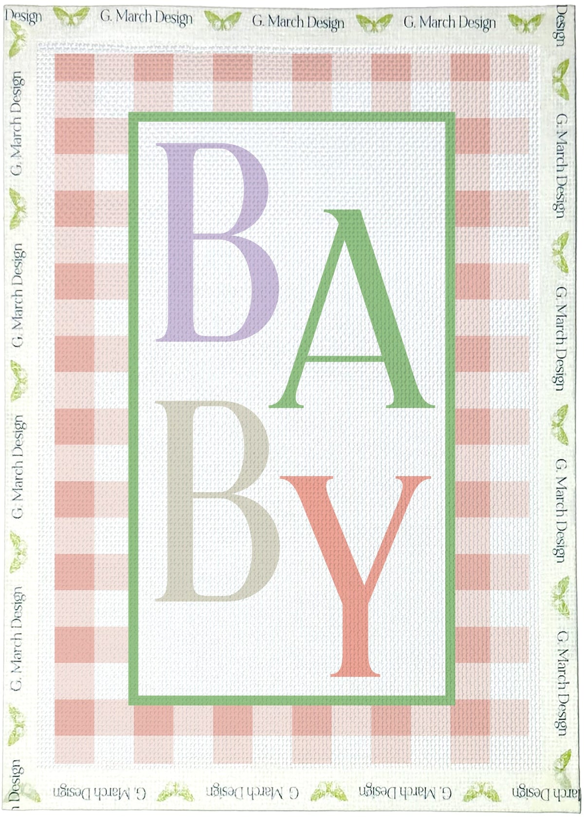 Sweet Baby Girl Needlepoint Greeting Card Kit
