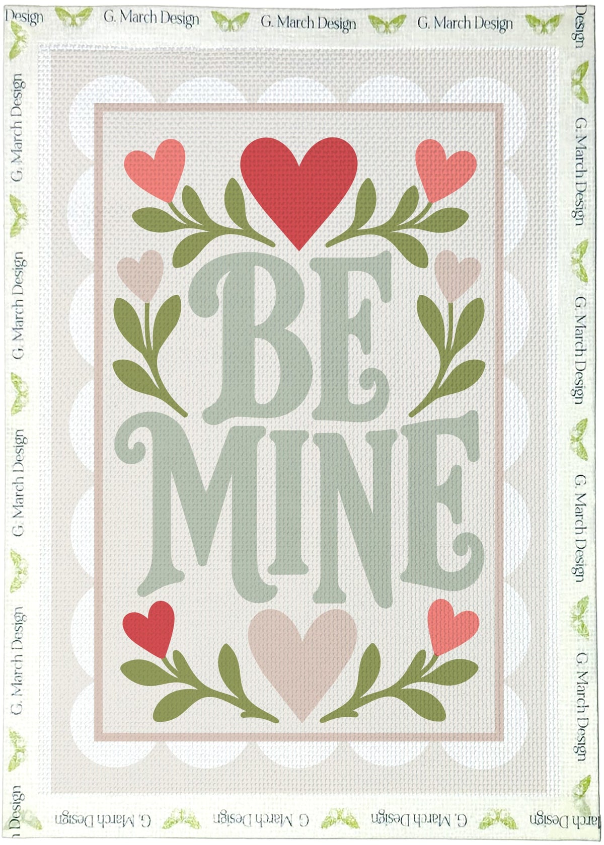 Be Mine Needlepoint Greeting Card Kit