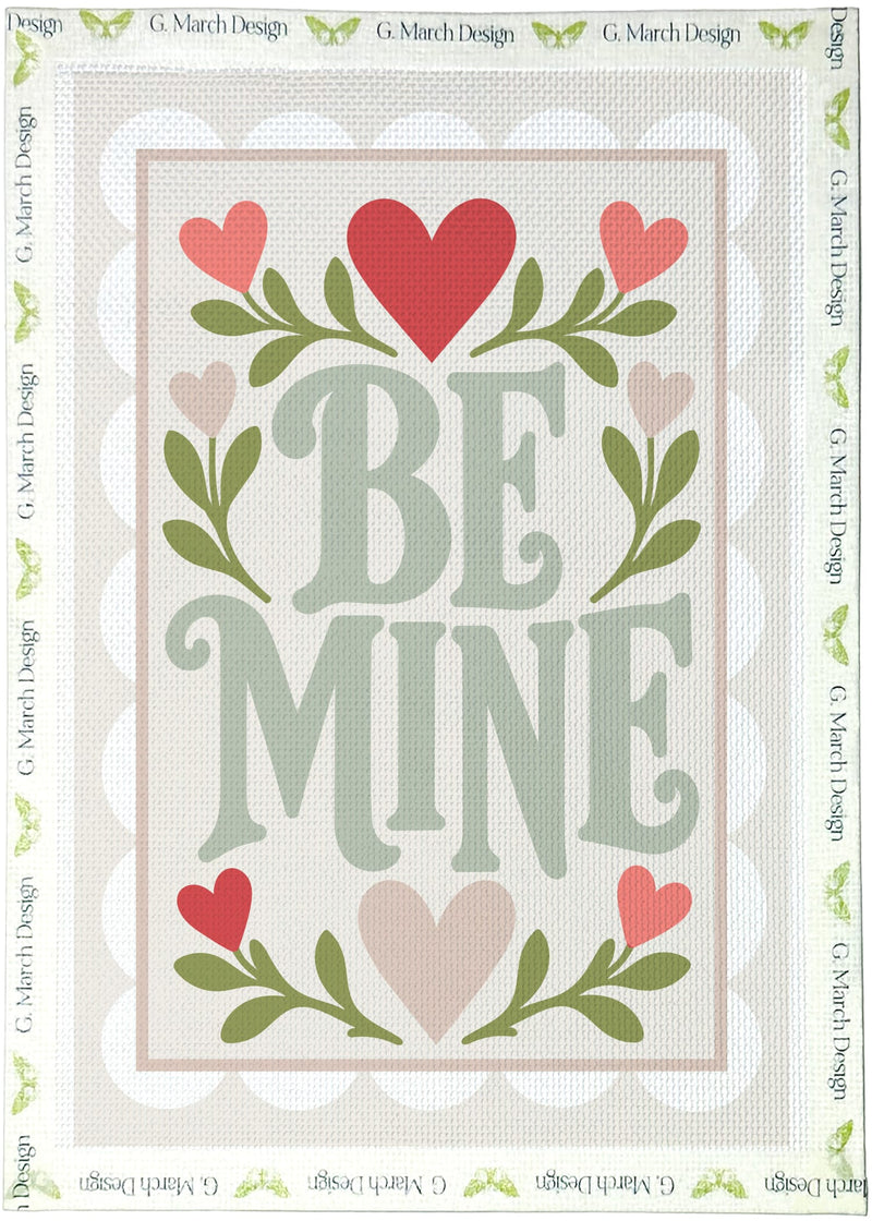 Be Mine Needlepoint Greeting Card Kit