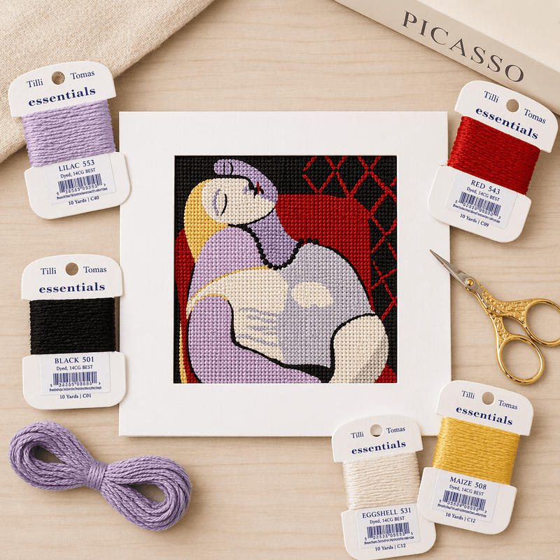 Picasso The Dream Needlepoint Card - Museum Art Greeting Card 1932
