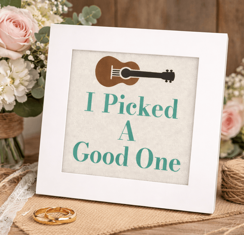 I Picked a Good One Needlepoint Card Kit | Music & Love Greeting Card