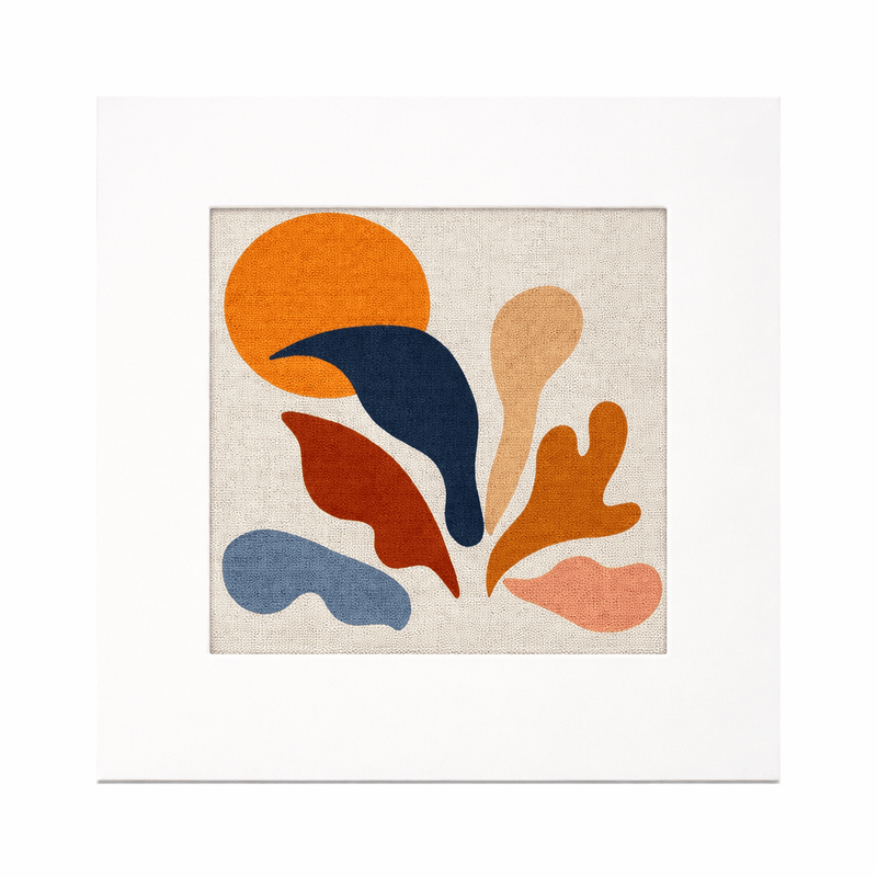 Matisse “The Forms” Needlepoint Card Kit – Modern Abstract Needlepoint Greeting Card