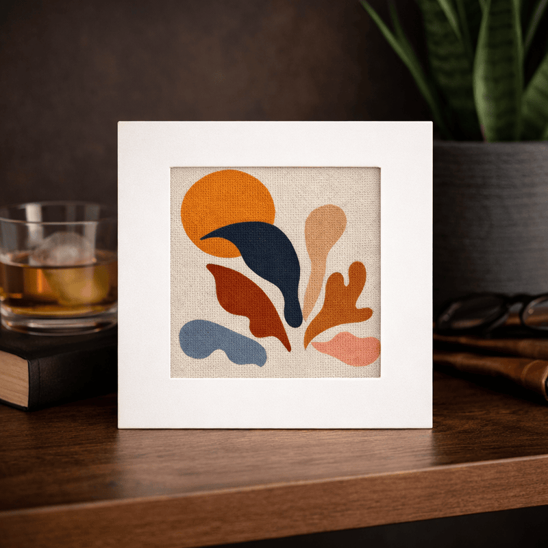 Matisse “The Forms” Needlepoint Card Kit – Modern Abstract Needlepoint Greeting Card