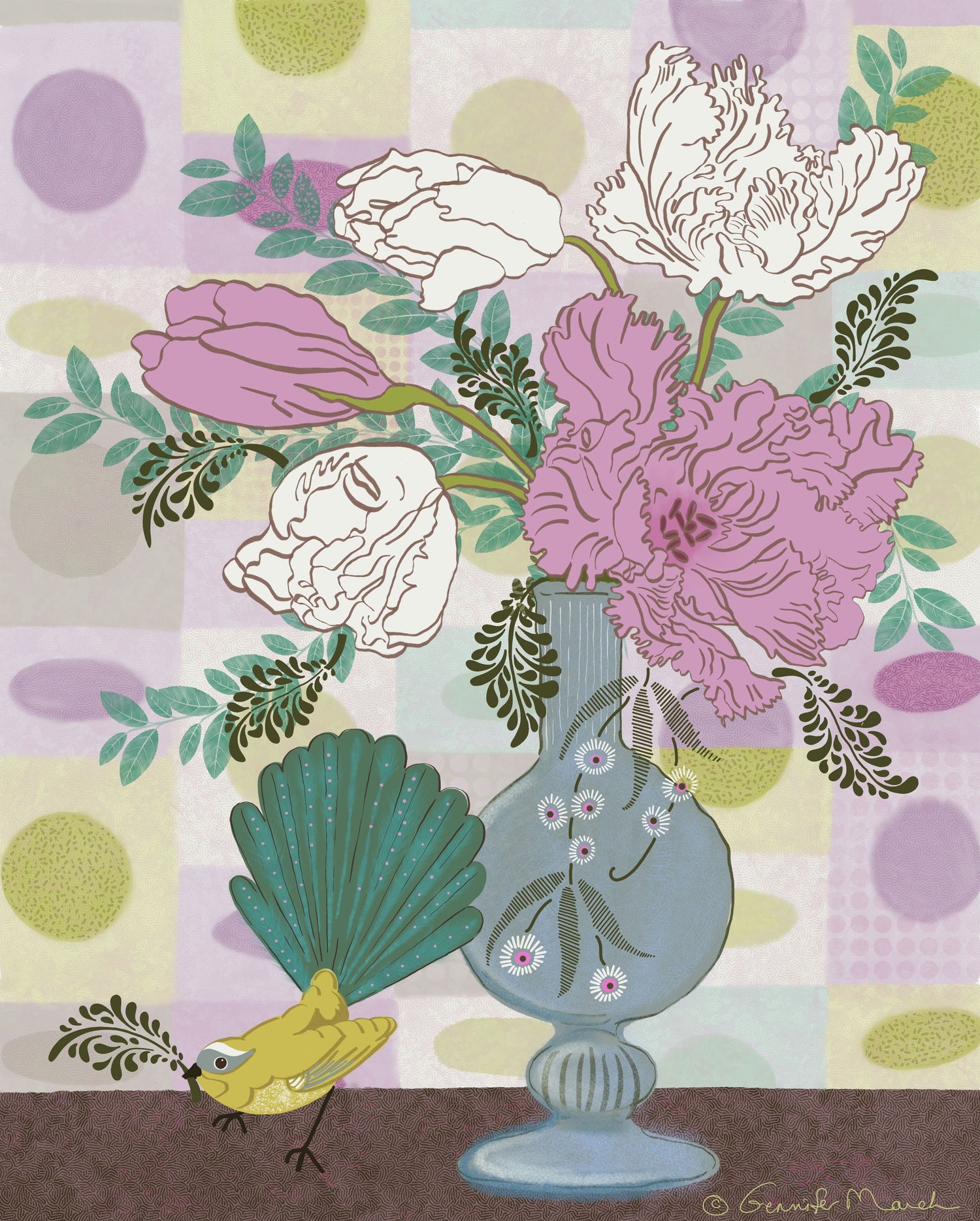 Illustrated Acrylic Paintings