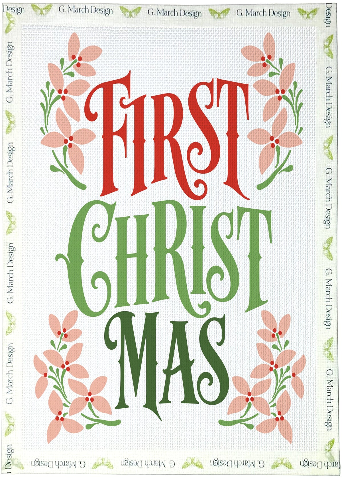 First Christmas Needlepoint Greeting Card Kit