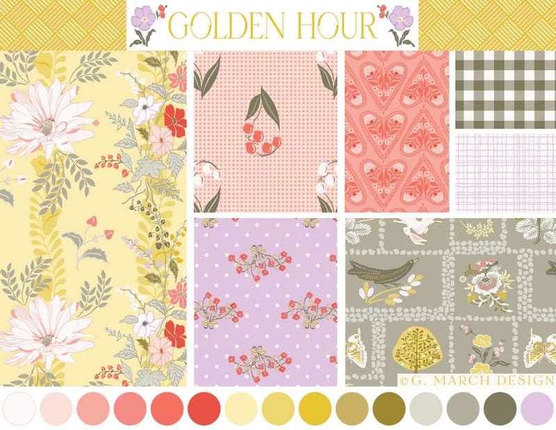 Golden Hour – Vintage Garden Floral Surface Pattern Collection