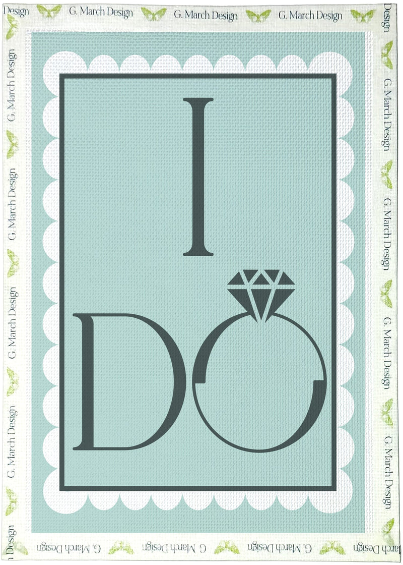 I Do Needlepoint Greeting Card Kit