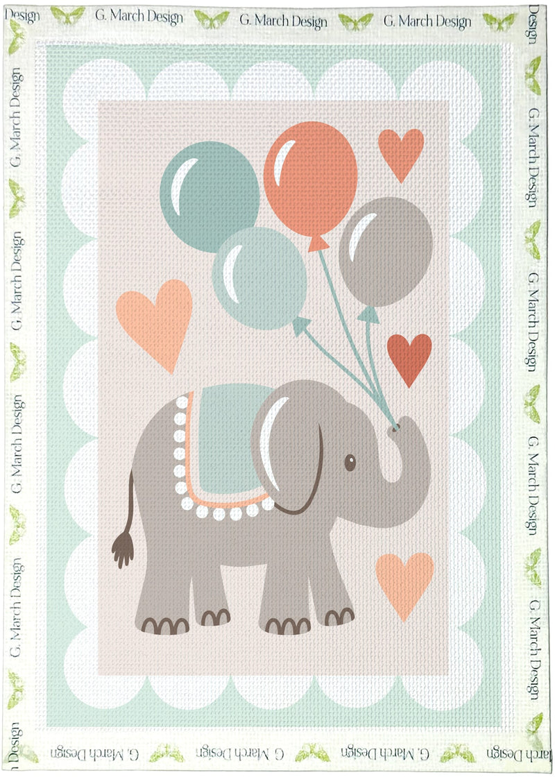A Little Love Parade Needlepoint Greeting Card Kit