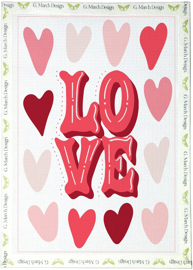 Love in Every Stitch Needlepoint Greeting Card Kit