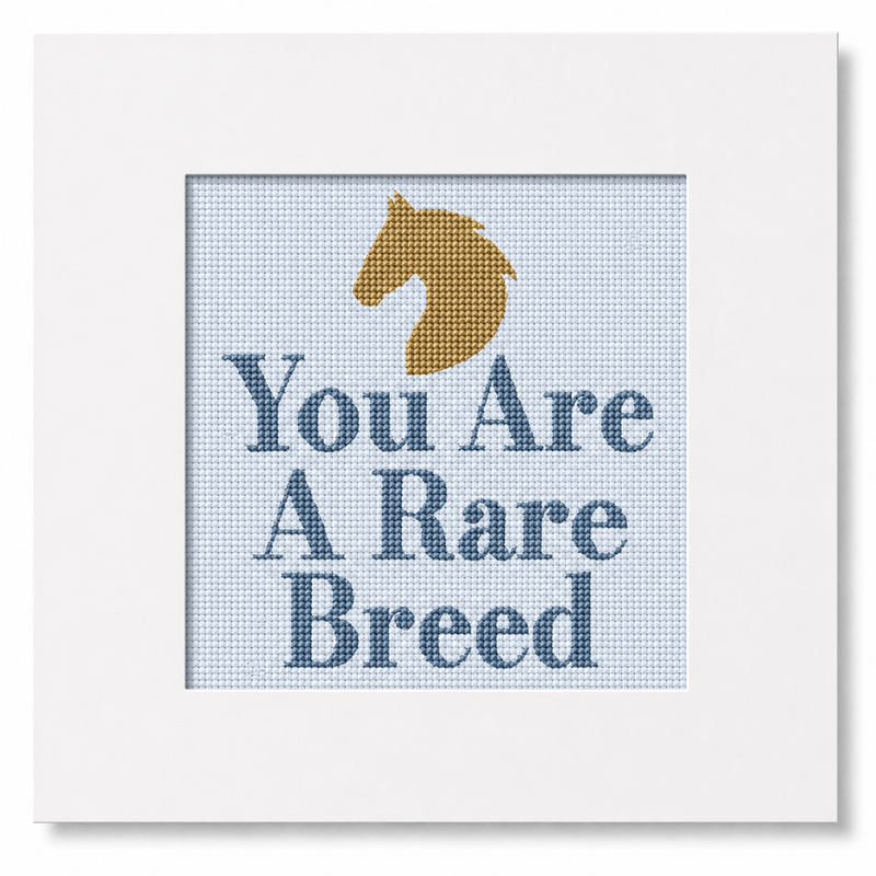 Rare Breed Needlepoint Card Kit | Equestrian Greeting Card