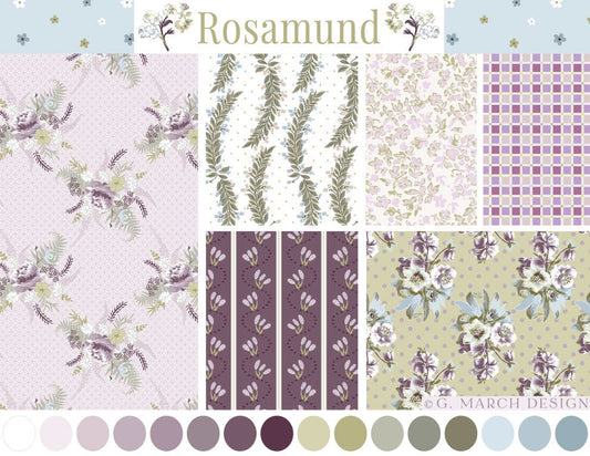 Rosamund Surface Pattern Design Collection – Homesteadish Floral Licensing Collection | G March Design