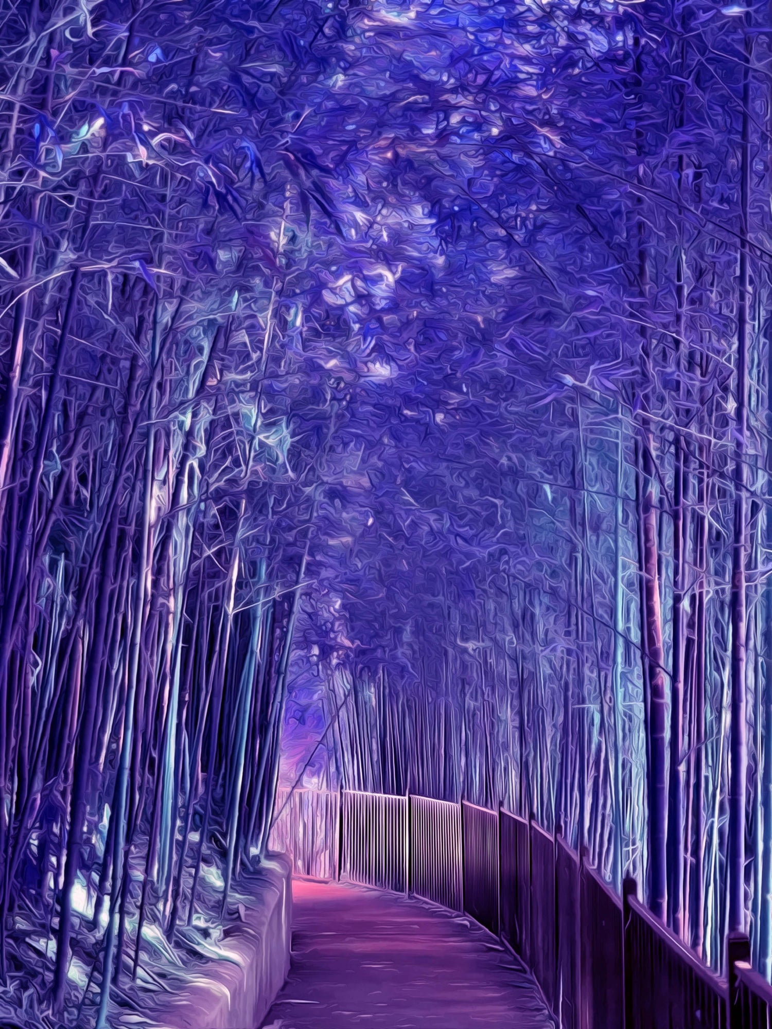 Violet Passage - Mural